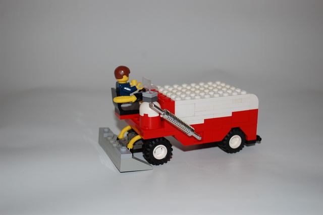 Lego Zamboni with Chrome Exhaust Pipe