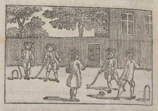 Antique Hockey - Woodcut Print - 1776 - by Master Michel Angelo