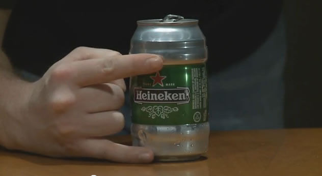 Beer Hockey - Goaltender for the Heineken Can