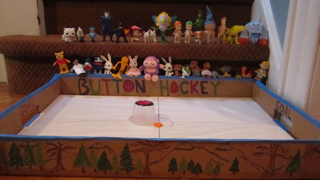 Button Hockey Game - Homemade Fun