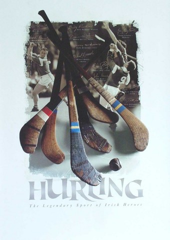 Hurling Poster - The Legendary Sport of Irish Heroes