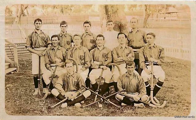 Antique Field Hockey - Perth YMCA Team - 1910