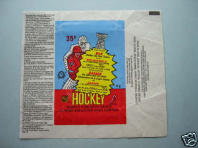 Hockey Card Wrapper 1984 2