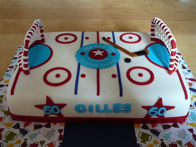 Custom Ice Hockey Cake 