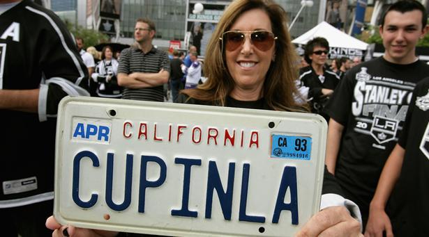 Ice Hockey Licence Plate - California - CUP IN LA