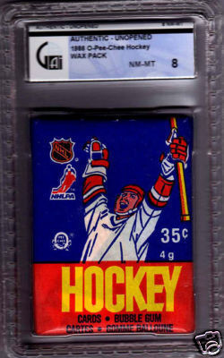 Hockey Card Wrapper 1986