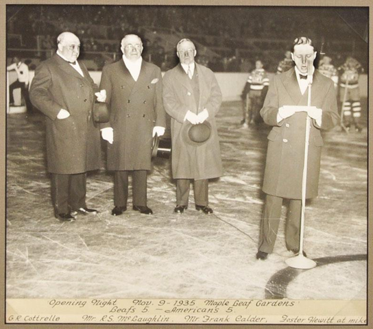 Opening Night at Maple Leaf Gardens - November 9, 1935