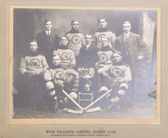 Antique Ice Hockey - Wood Vallance Hockey Club - Champions 1911