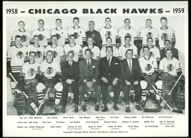 Chicago Black Hawks - Team Photo - 1958