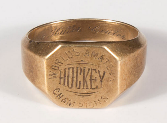 Allan Cup Championship Gold Ring - 1918 - George Hiller
