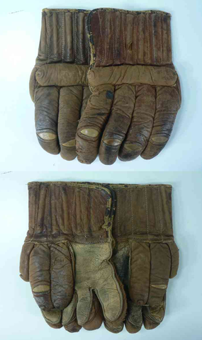 Antique Ice Hockey Gloves - 1910 - Made in Montreal