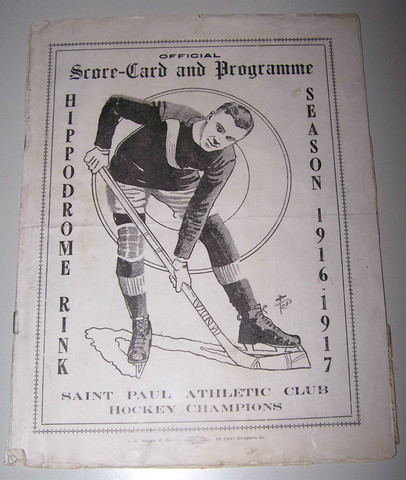 Saint Paul Athletic Club - Programme - Hippodrome Rink - 1916-17