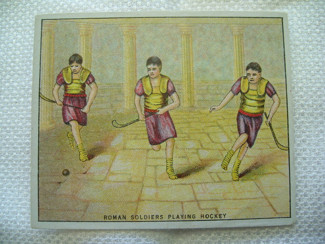 Roman Soldiers Playing Hockey - Hockey Card - 1923
