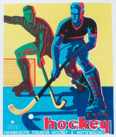 Quad / Roller Hockey Poster - Italy - 1940
