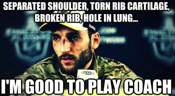 Ice Hockey Players Are The Toughest - LOOK AT Patrice Bergeron 