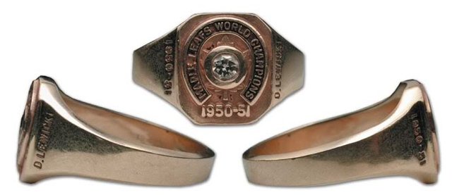 1951 Stanley Cup Ring - Toronto Maple Leafs - Danny Lewicki
