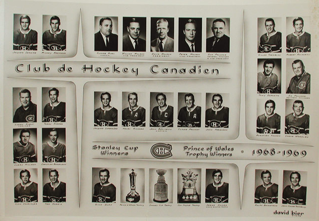 1969 Stanley Cup Champions - Montreal Canadiens