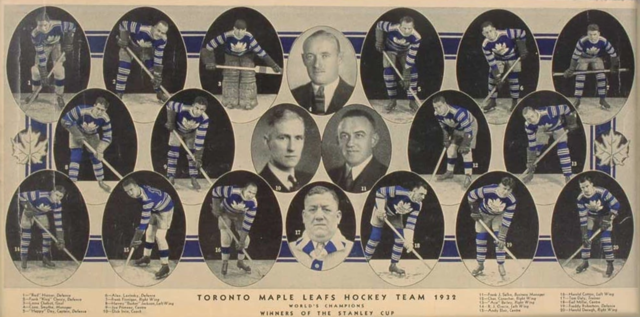 1932 Toronto Maple Leafs - Team Photo Colorized