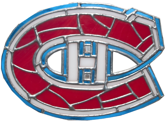 Montreal Canadiens Logo in Stained Glass