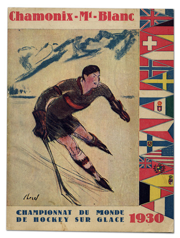 1930 World Ice Hockey Championships Program - Chamonix, France
