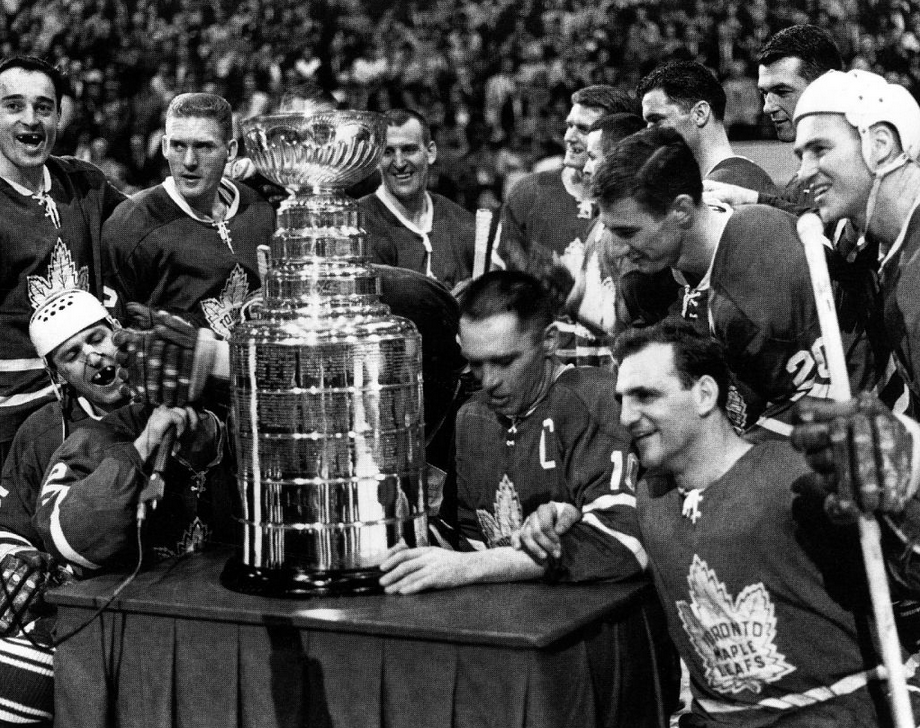 1964 Stanley Cup Champions, Toronto Maple Leafs with the Cup HockeyGods