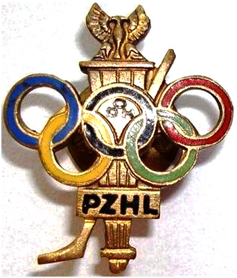 1964 Ice Hockey Pin - Team Poland - Innsbruck Winter Oympics