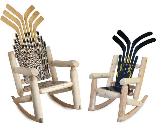Hockey Stick Rocking Chairs