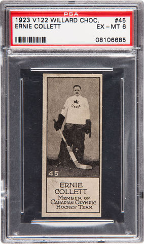 Ernie Collett - Willard's Chocolate Hockey Card #45 - 1924