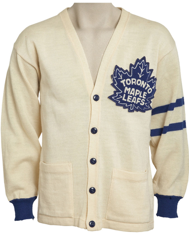 Johnny Bower - Toronto Maple Leafs Cardigan Sweater - 1958
