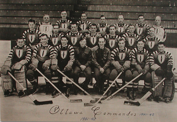 Ottawa Commandos - Quebec Senior Hockey League - 1942