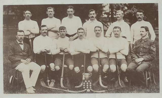 Antique Field Hockey Championship Team - Army Hockey Team - 1908