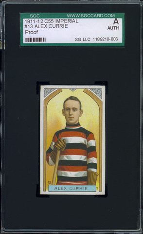 Alex Currie Hockey Card #13 - Proof - Imperial Tobacco - 1911