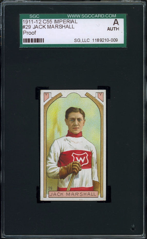 Jack Marshall Hockey Card #29 - Proof - Imperial Tobacco - 1911