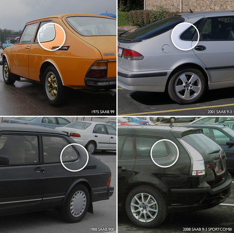 Saab Hockey Stick - Automobile Window Trim Design