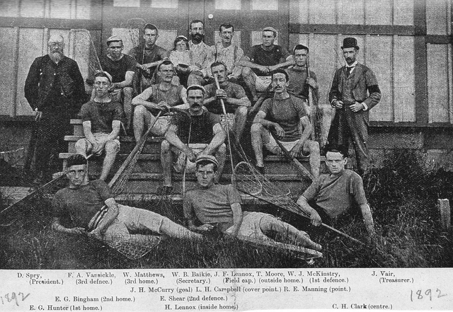 Antique Lacrosse - Barrie Lacrosse Team - 1892 - Champions