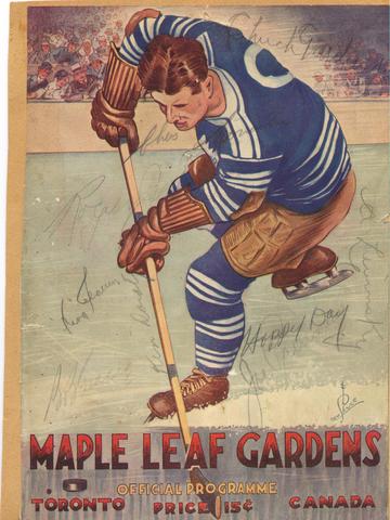 1933 Toronto Maple Leafs Program - Maple Leaf Gardens 