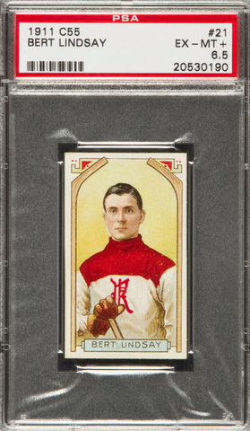 Bert Lindsay Hockey Card - C55 Imperial Tobacco - 1911 - PSA 6.5