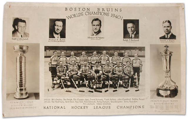 Boston Bruins - Stanley Cup Champions - 1941