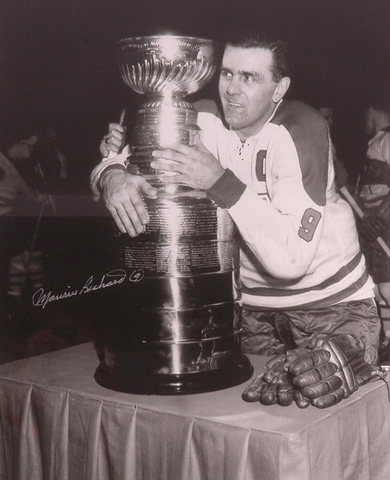 Rocket Richard / Maurice Richard Hugging The Stanley Cup - 1960