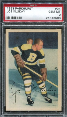 Joe Klukay Hockey Card - No 94 - Parkhurst - 1953