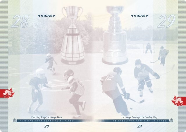 Canada ePassport  with Stanley Cup & Grey Cup - 2013