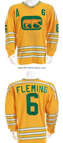 Vintage Chicago Cougars Jersey Worn by Reggie Fleming 1972-74