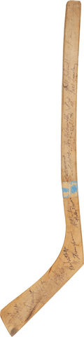 CCM Mini Stick signed by the Boston Bruins - circa 1937