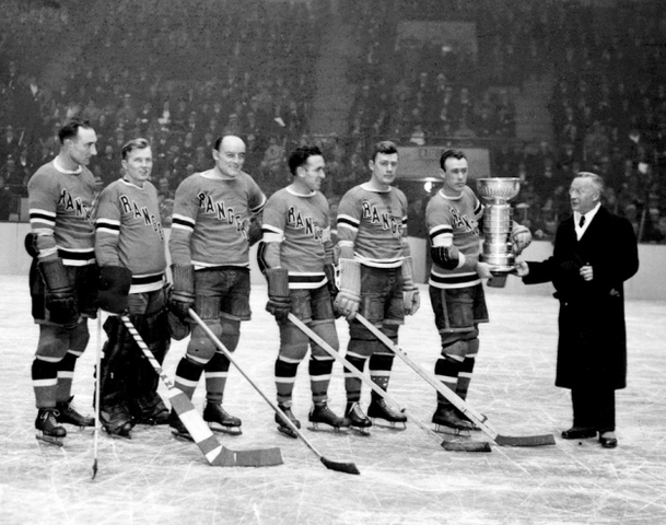 New York Rangers Presented The Stanley Cup by Frank Calder 1933