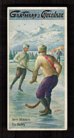 Gartmann's Chocolade - EisHockey Card - circa 1900