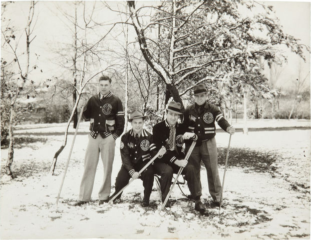 Chicago BlackHawks Players at Valparaiso Country Club circa 1934