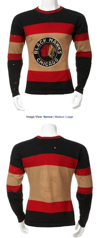 Antique Chicago Black Hawks Jersey worn by Mush March - 1936