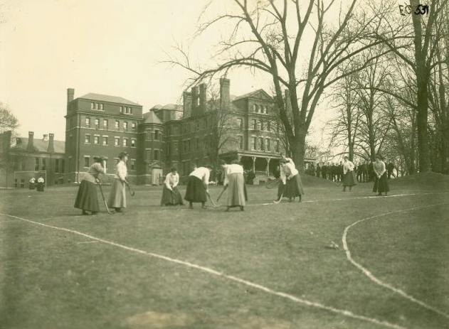 Westtown School vs Moorestown Friends Girls Hockey Game - 1906