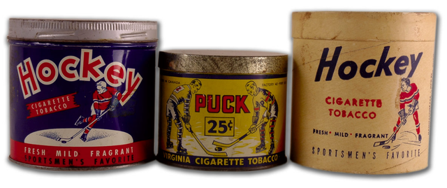 Antique Hockey Tobacco Tins