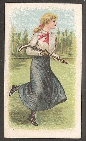 Wills Cigarette Card - Scissors Issue - Sporting Girls #13  1913